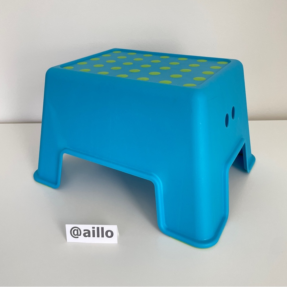 IKEA BOLMEN Step stool, blue